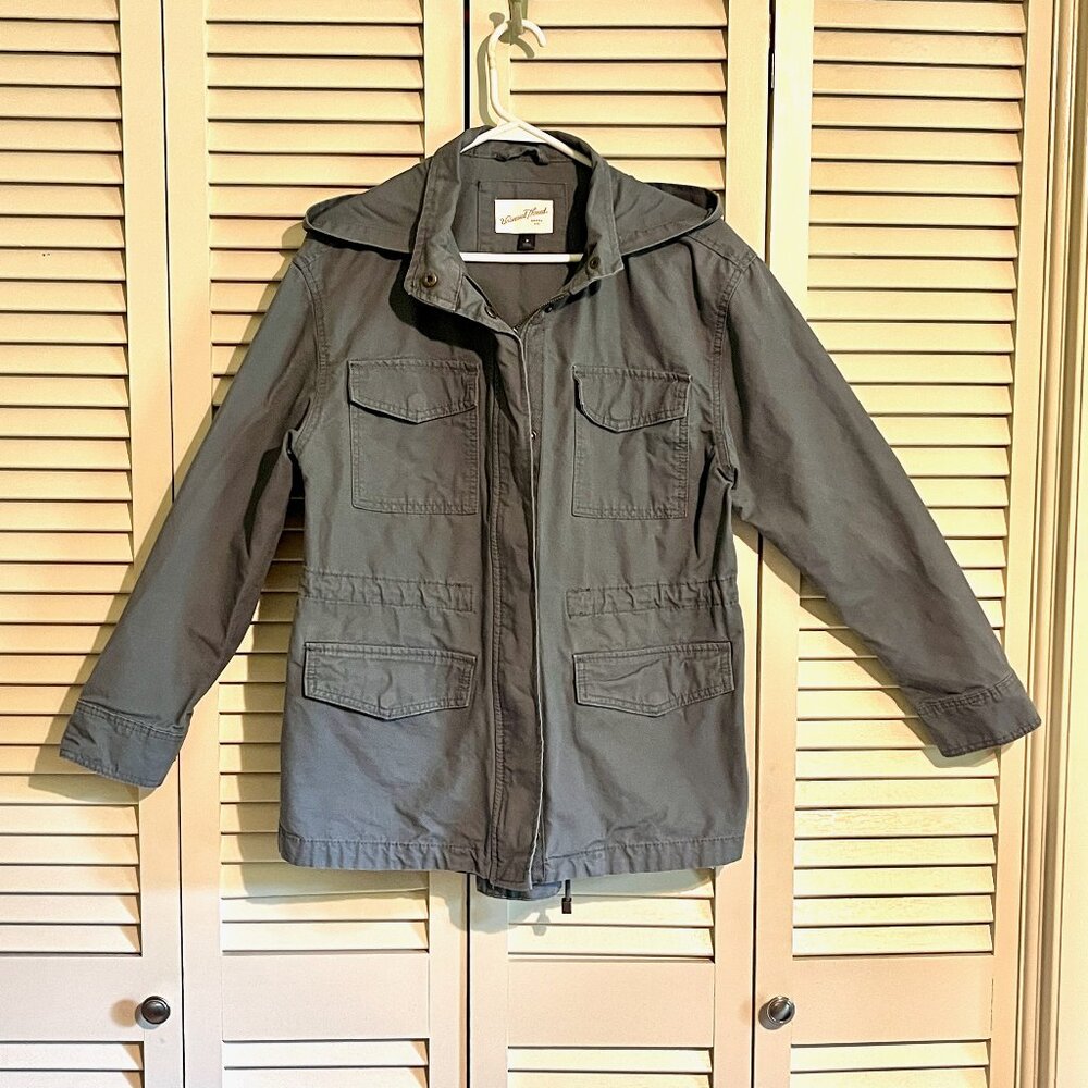 Universal Thread Utility Field Jacket * Sz Med * Hood * Green * Well Made - Picture 2 of 5